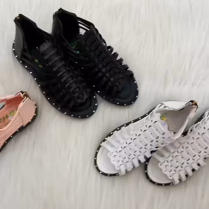 صندل تابستانی دخترانه مدل روبافت سایز21تا24