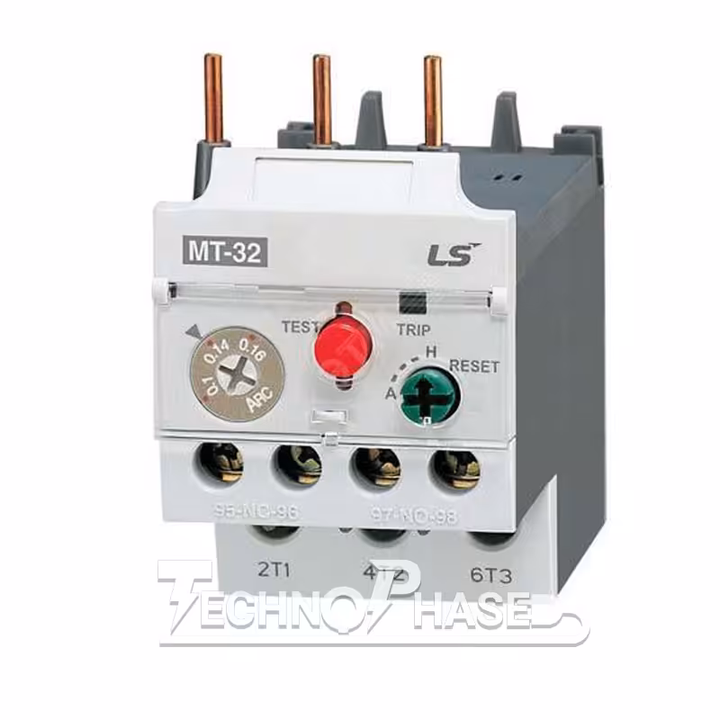 بی متال (رله حرارتی) LS مدل MT32 رنج تنظیم:18-12