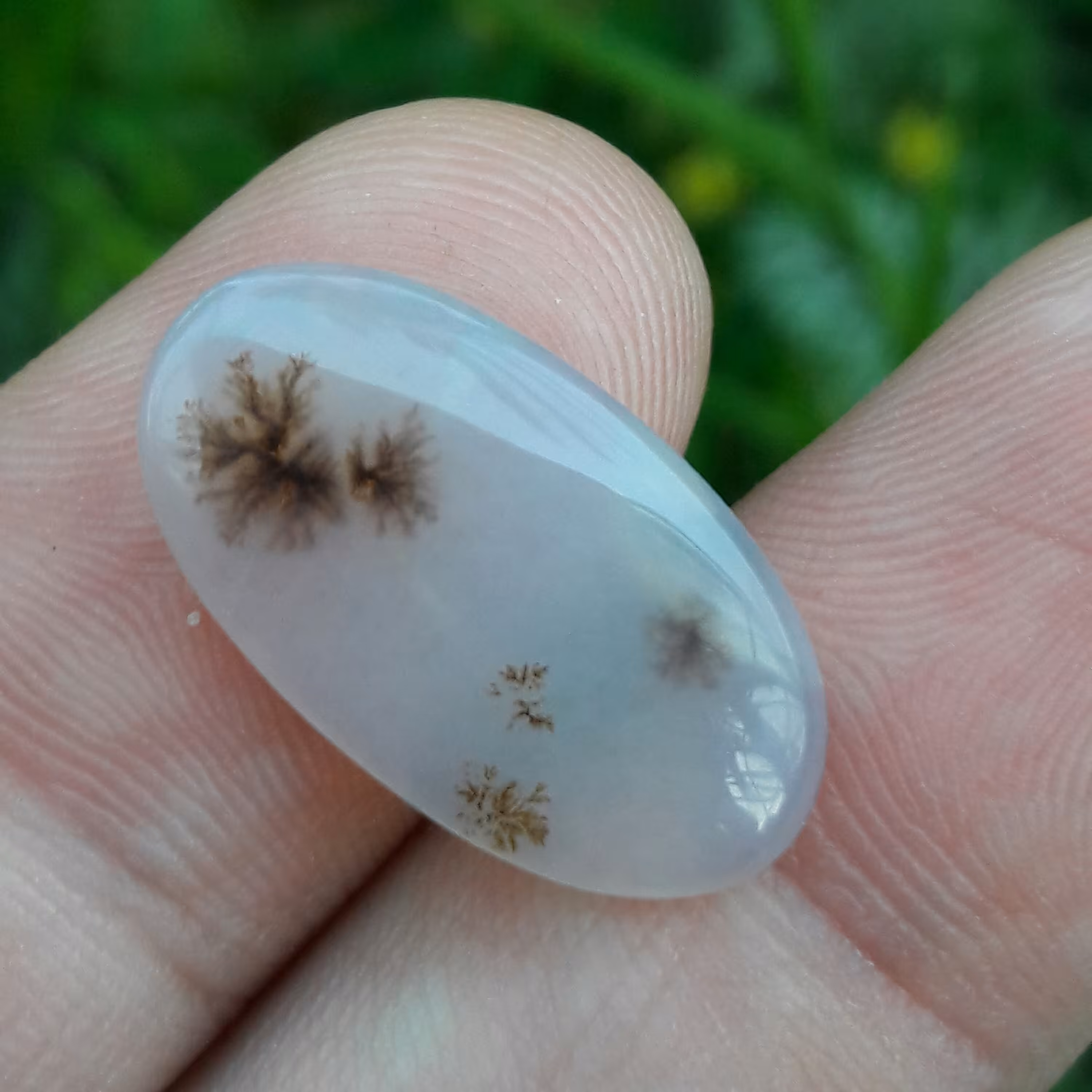 نگین یاگردنی زیبا عقیق شجری طبیعی