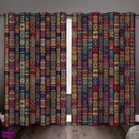 مجموعه 2 عددی پرده رنس مدل C32-50075 چند رنگ