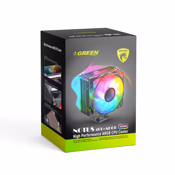 فن پردازنده گرین FAN GREEN NOTUS 400-ARGB