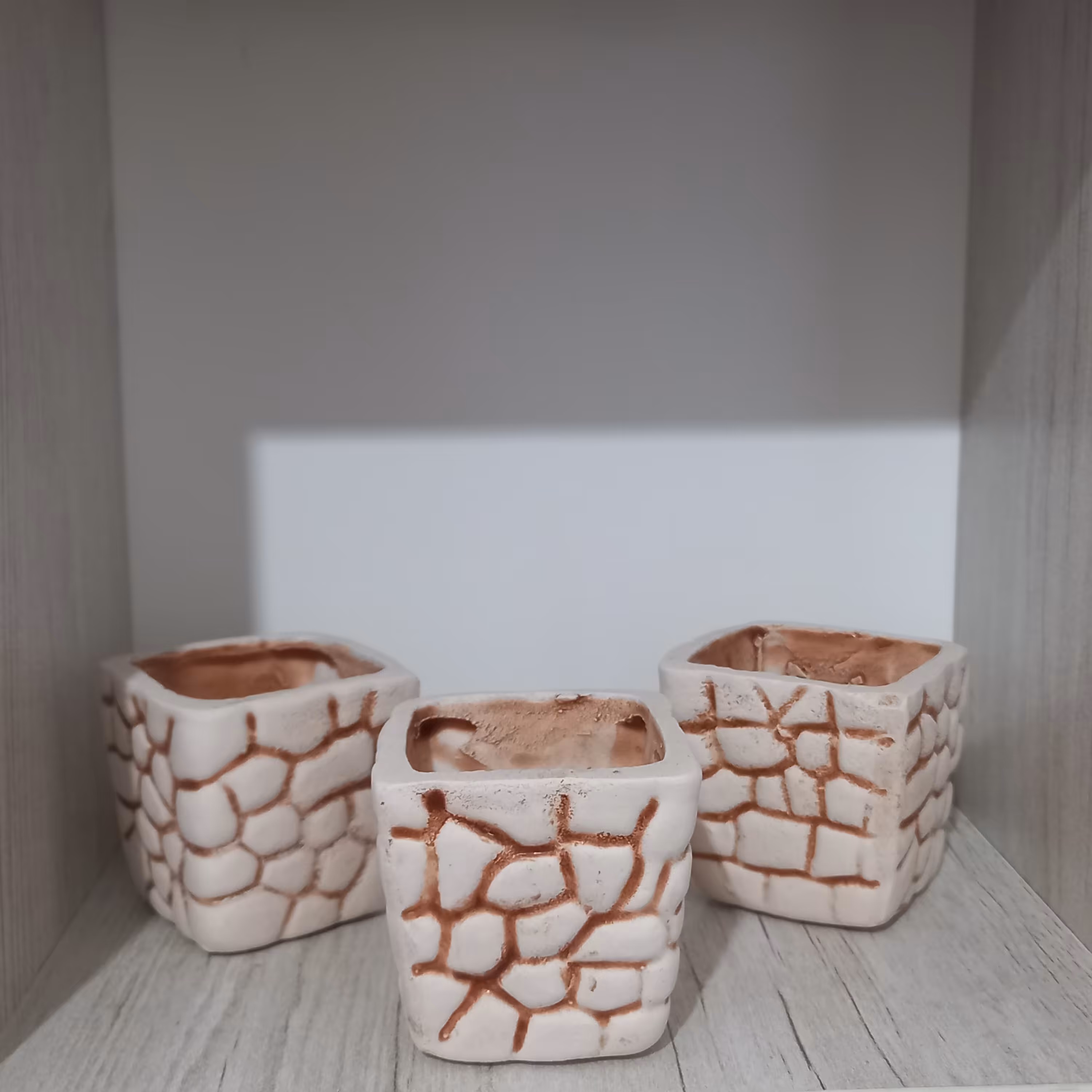 گلدان  مکعبی طرح آجر