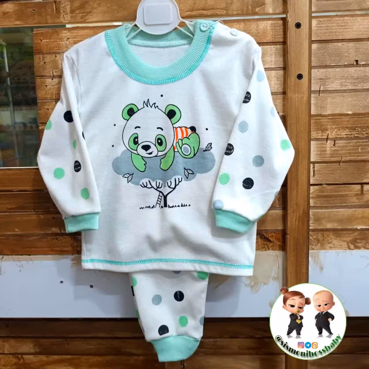 بلوز شلوار اسپرت دخترانه و پسرانه آف خورده در 6 رنگ