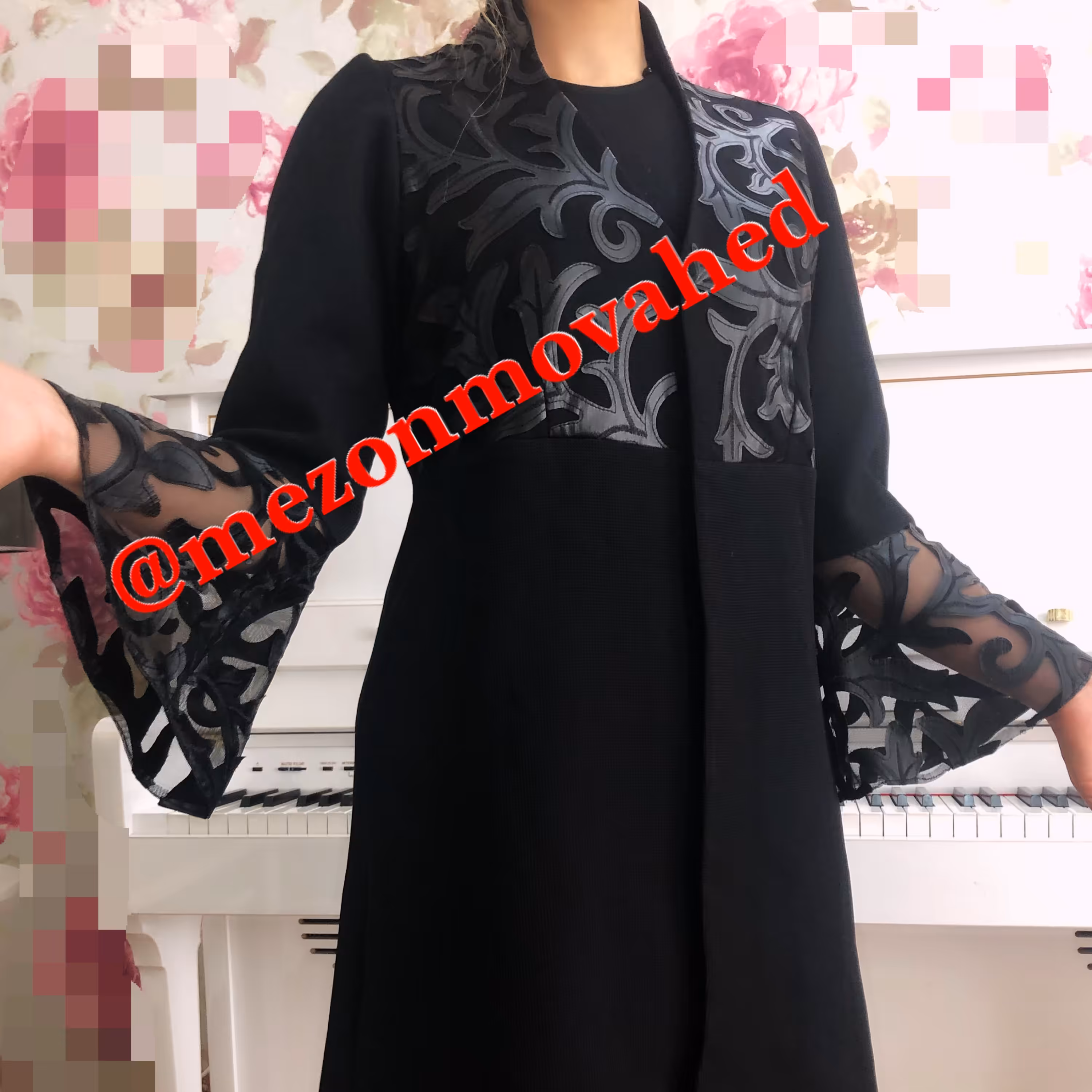 مانتو مجلسی استین کلوش