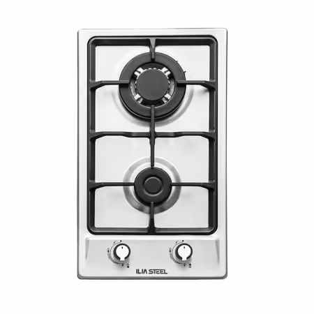 اجاق گاز دو شعله صفحه ای ایلیا استیل مدل دوشعله S201