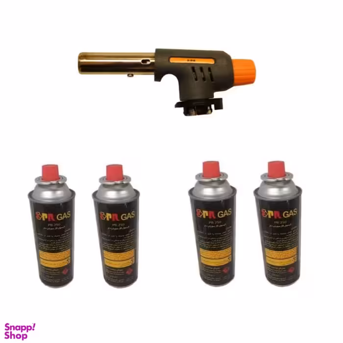 سرپیک شعله افکن پی آر مدل NS10 به همراه 4 عدد کپسول گاز