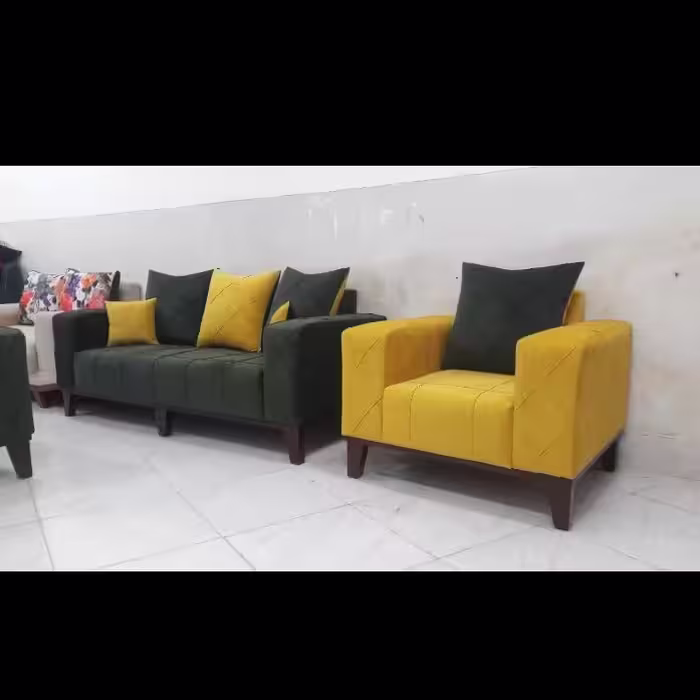 مبل چستر  راحتی 7 نفره .مکعبی. کیفیت تضمینی(هزینه ارسال با مشتری)