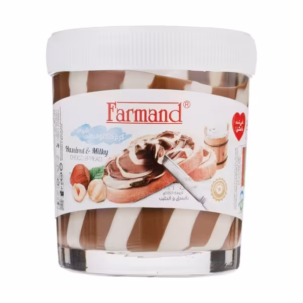 کرم کاکائو فندقی شیری فرمند مقدار 200 گرم | فروشگاه اینترنتی تاتا کالا