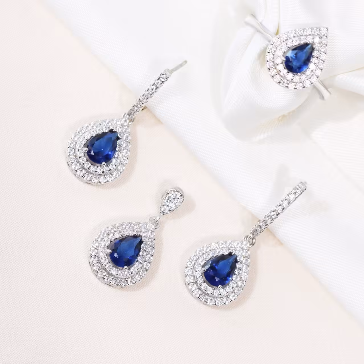 نیم ست نقره میکرو کد S-10107-10