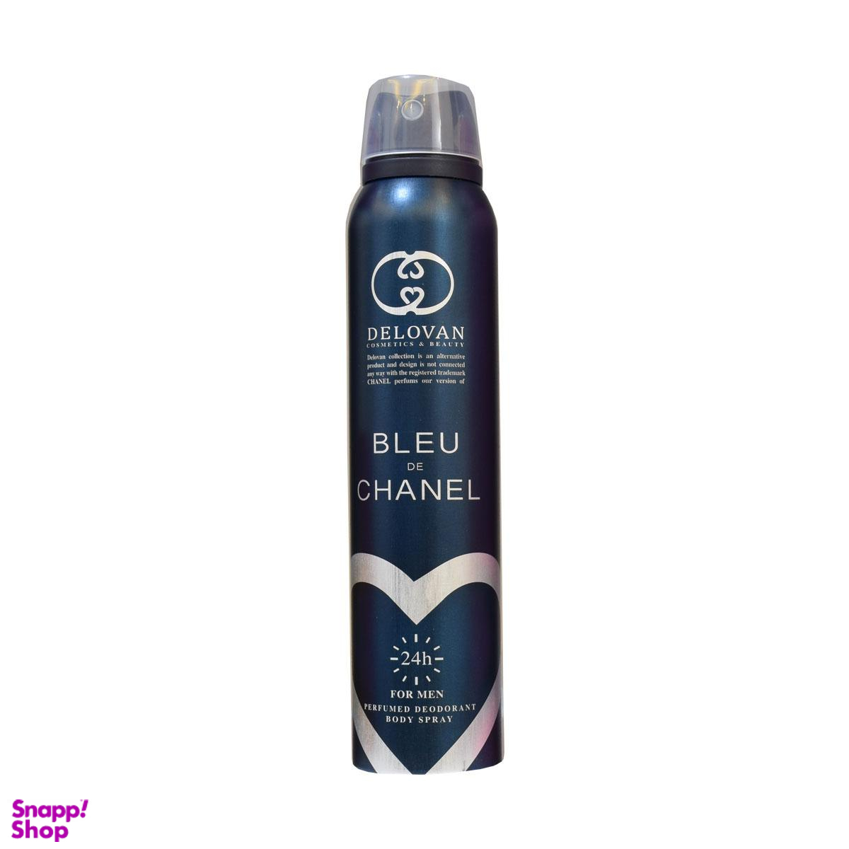 اسپری خوشبو کننده بدن مردانه دلوان (Delovan) مدل bleu de chanel حجم 200 میلی‌‌لیتر