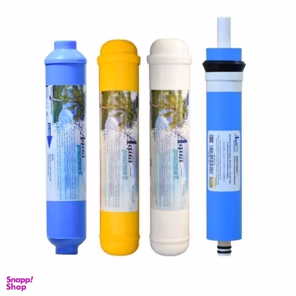 فیلتر دستگاه تصفیه کننده آب آکوا پیورست مدل ممبران و کربن مینرال قلیایی بسته 4 عددی