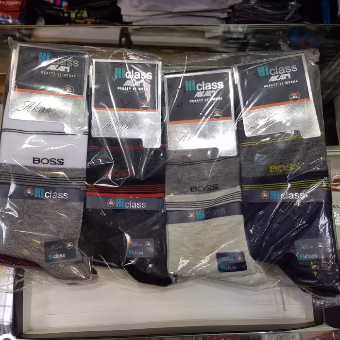 بسته 12 عددی جوراب طرح دار نانو Hi class