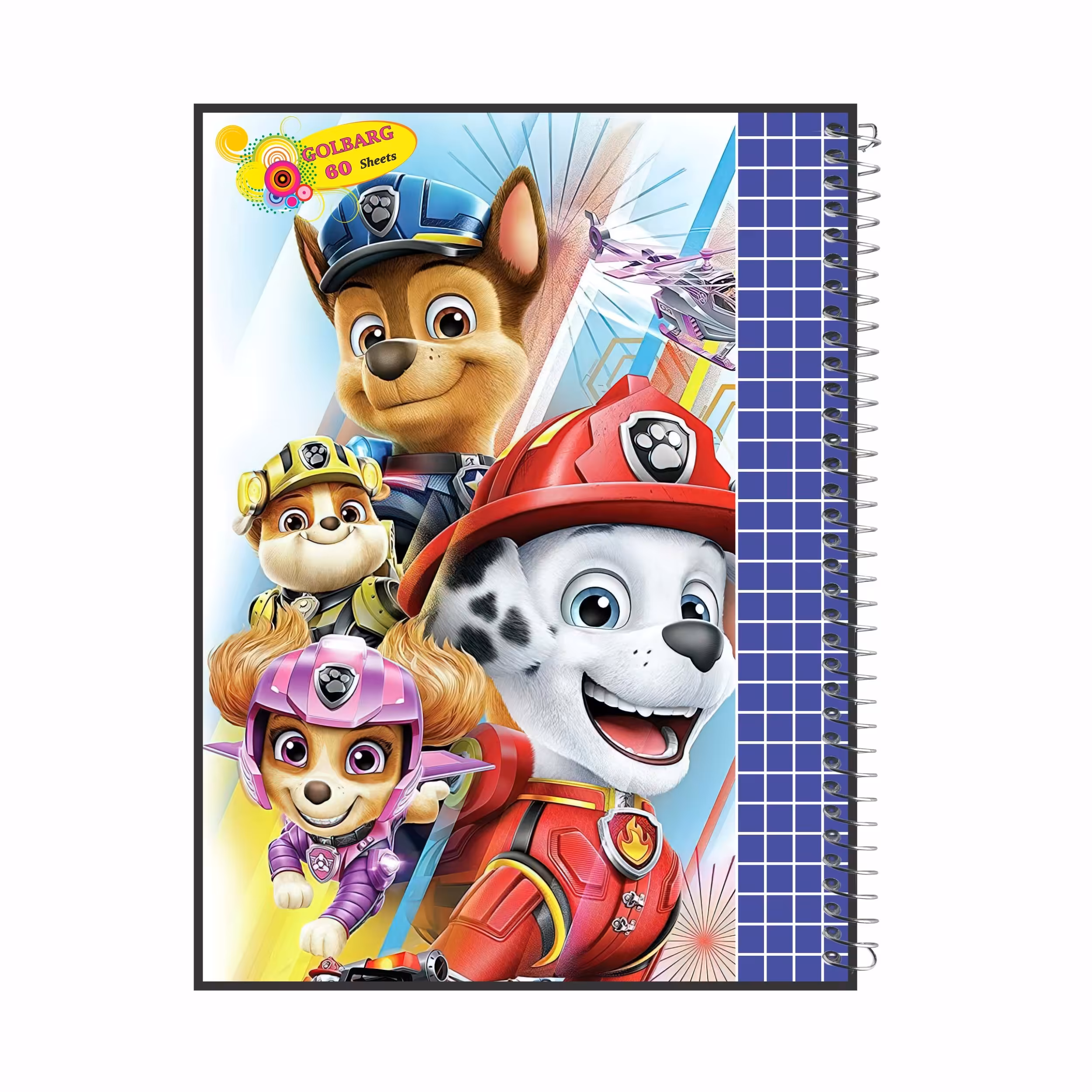  دفتر شطرنجی 60 برگ طرح سگ نگهبان جلد گلاسه کد  1120