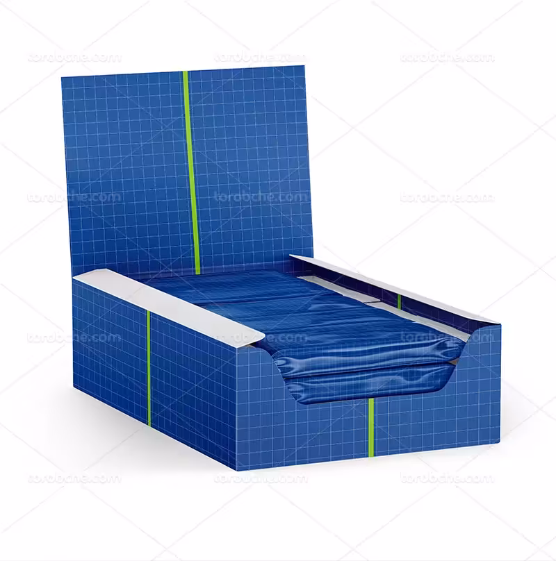 موکاپ PSD بسته بندی شکلات | گرافیک با طعم تربچه