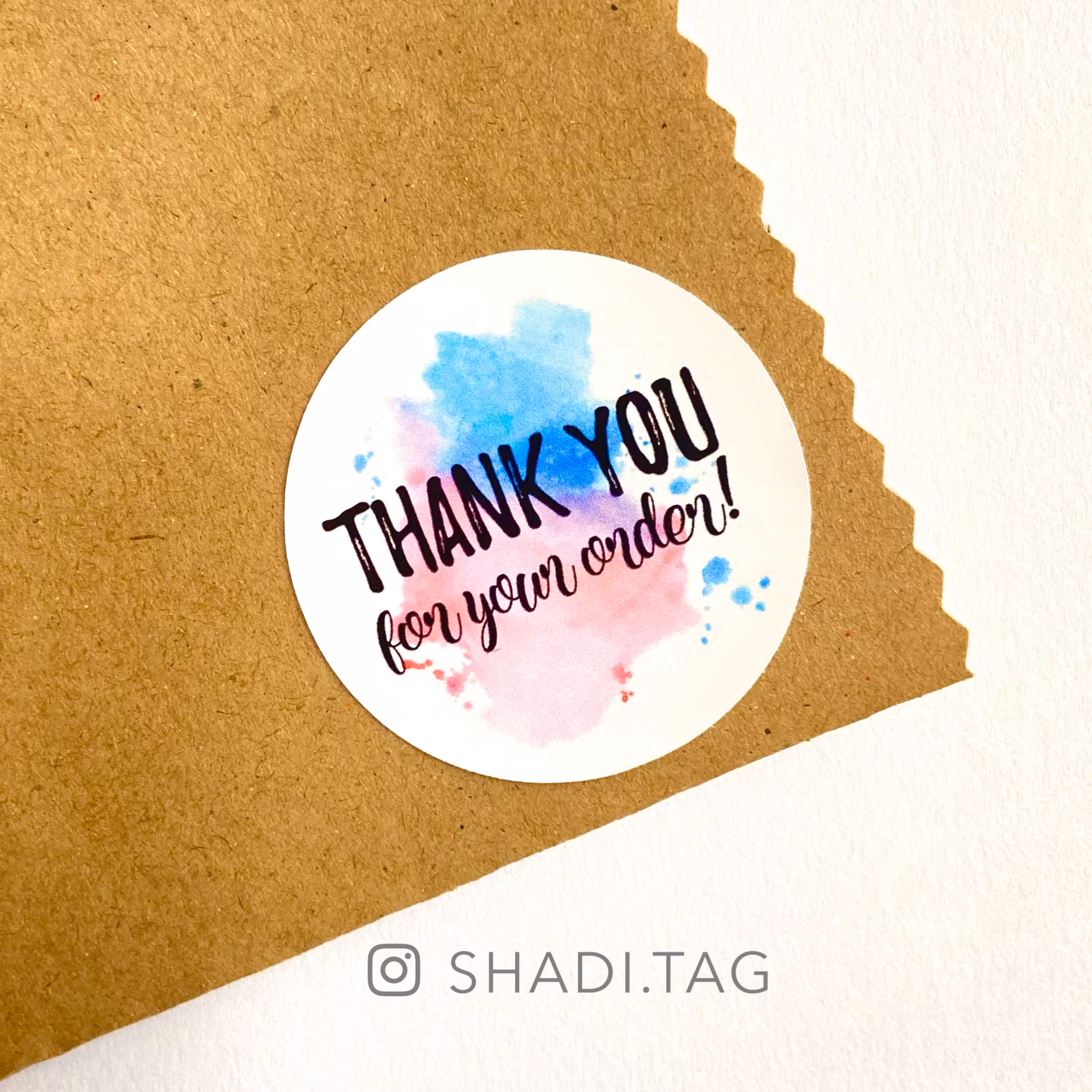 لیبل برچسب تشکر دایره4 سانتی 24 عددی