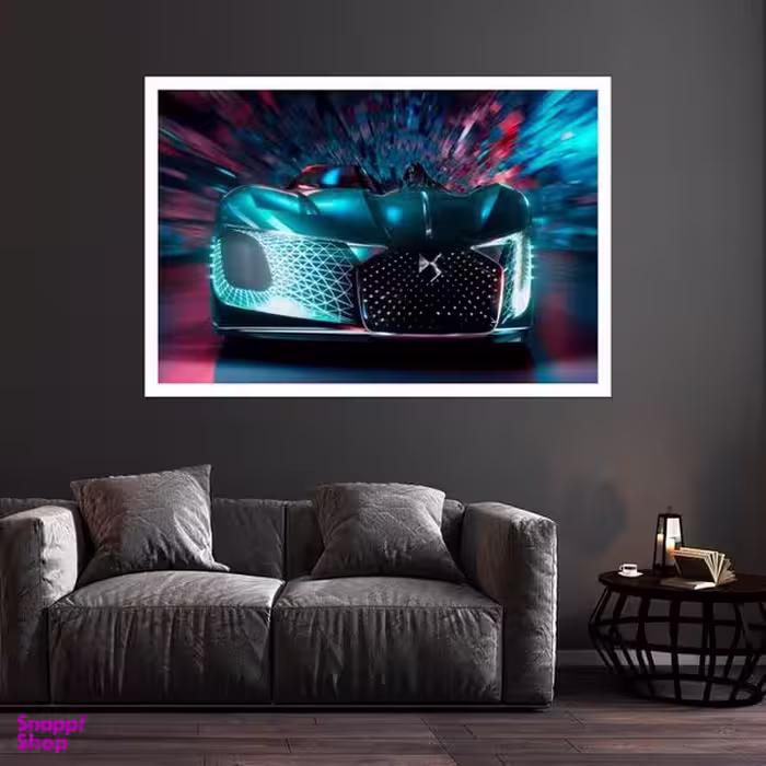 تابلو بکلیت طرح ماشین DS E-Tense مدل قاب شاسی W-s8922
