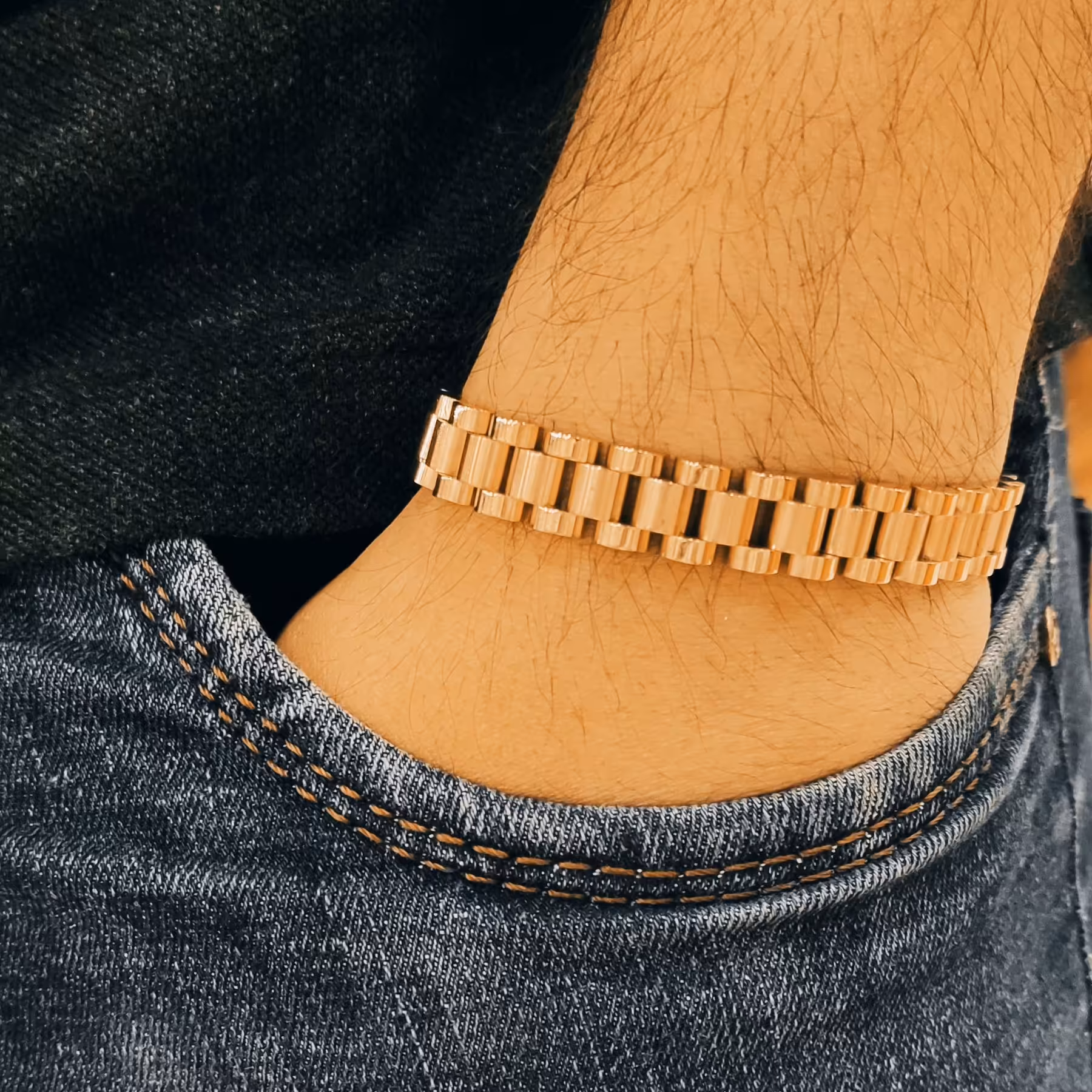 دستبند رولکس اورجینال رزگلد 10میل