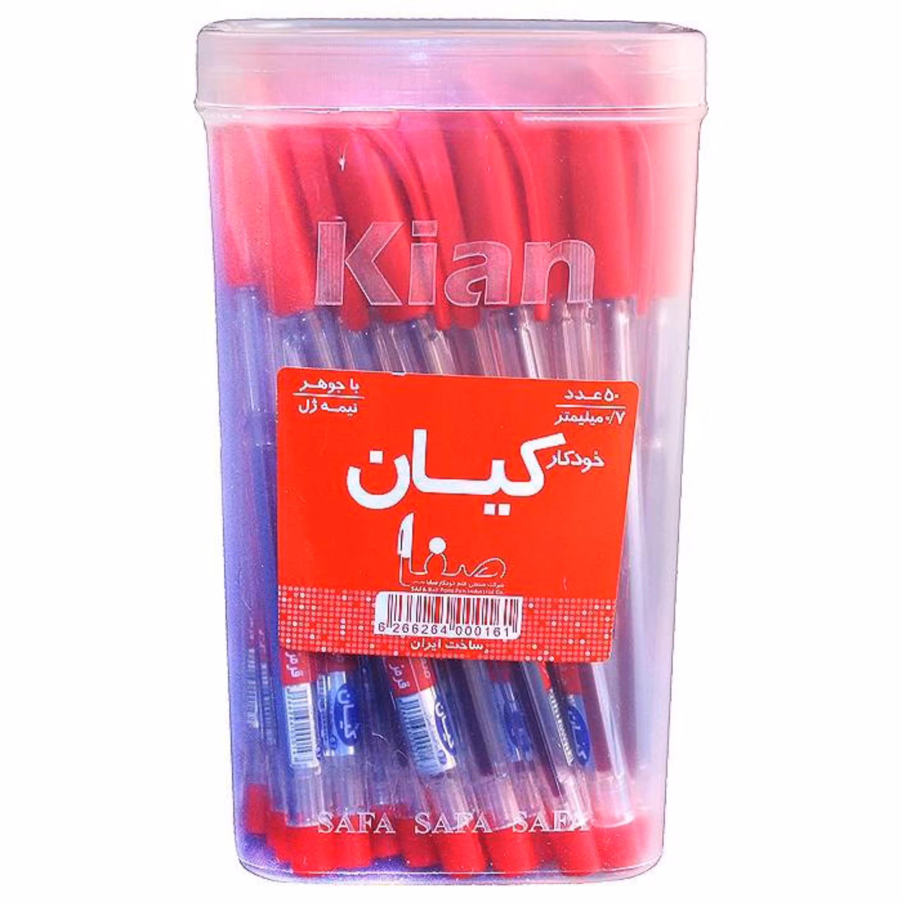 خودکار کیان قرمز ریزنویس  بسته 50 عددی (پس کرایه)