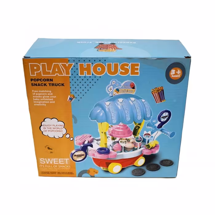 اسباب بازی طرح چرخ اسنک و پاپ کورن مدل 333-1