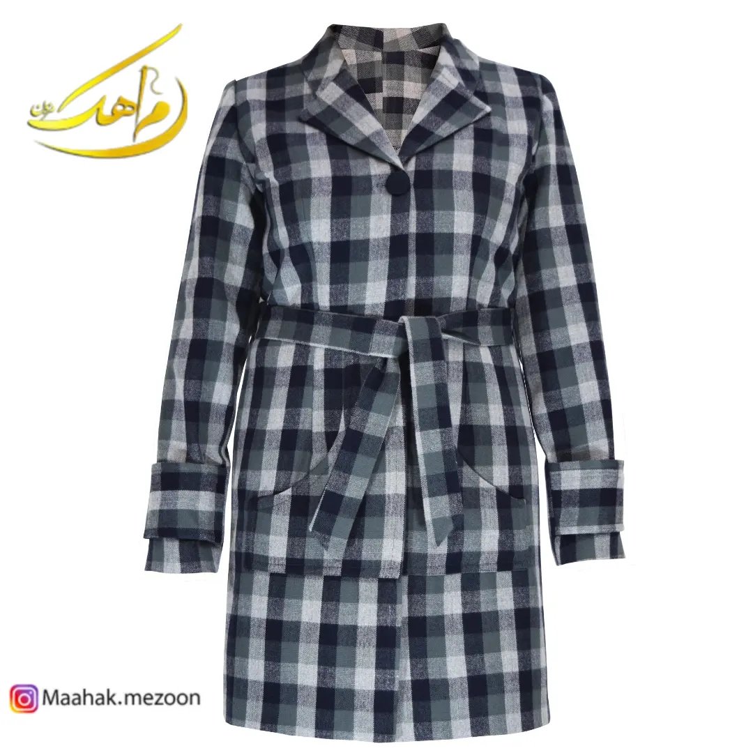 مانتو پشمی زنانه مدل تبسم سایز 40
