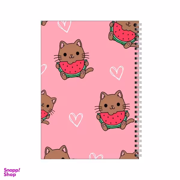 دفتر مشق 80 برگ بامبیلیپ طرح گربه هندوانه خور کد 4608485