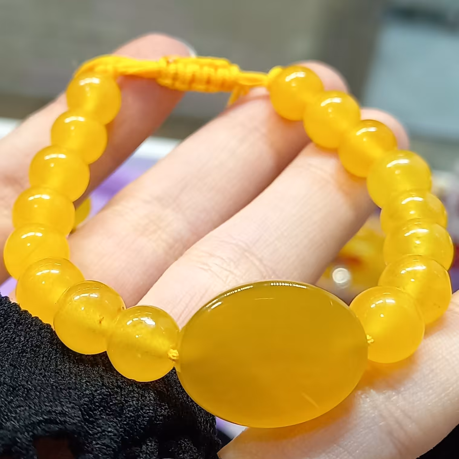 دستبند شرف الشمس طبیعی با دعا اصولی فری سایز