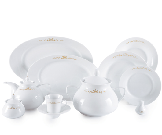 سرویس 108 پارچه چینی زرین سری شهرزاد مدل پرنسس درجه یک zarin princess 108 pcs