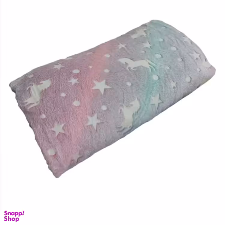 پتو شبنما طرح یونیکورن سایز 210×220 سانتی متر