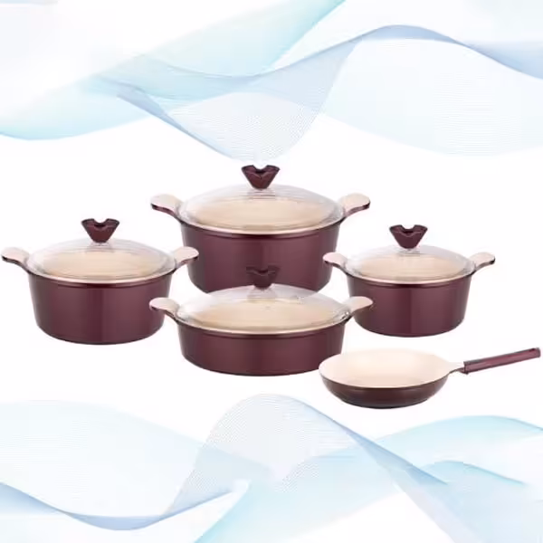 سرویس قابلمه 9 پارچه بایوگرانیتی کاندید مدل اسکار