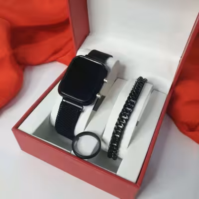 ساعت مچی ال ای دی بند فلزی Led watch