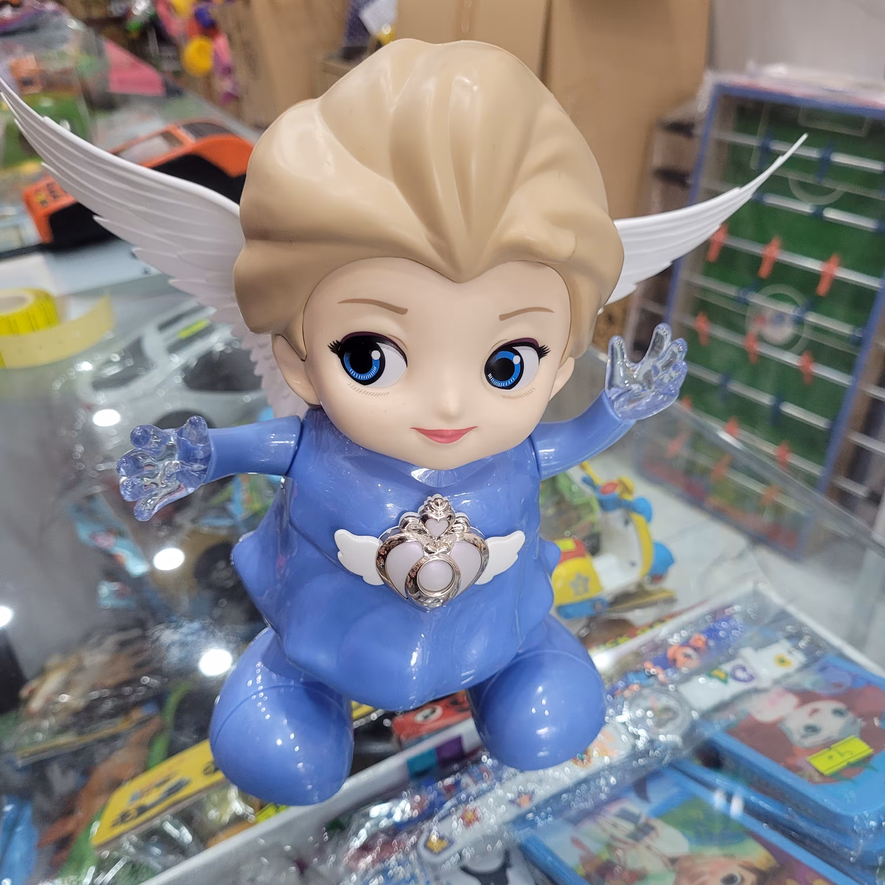 عروسک انجل موزیکال باطری خور به همراه بال جنس خوب