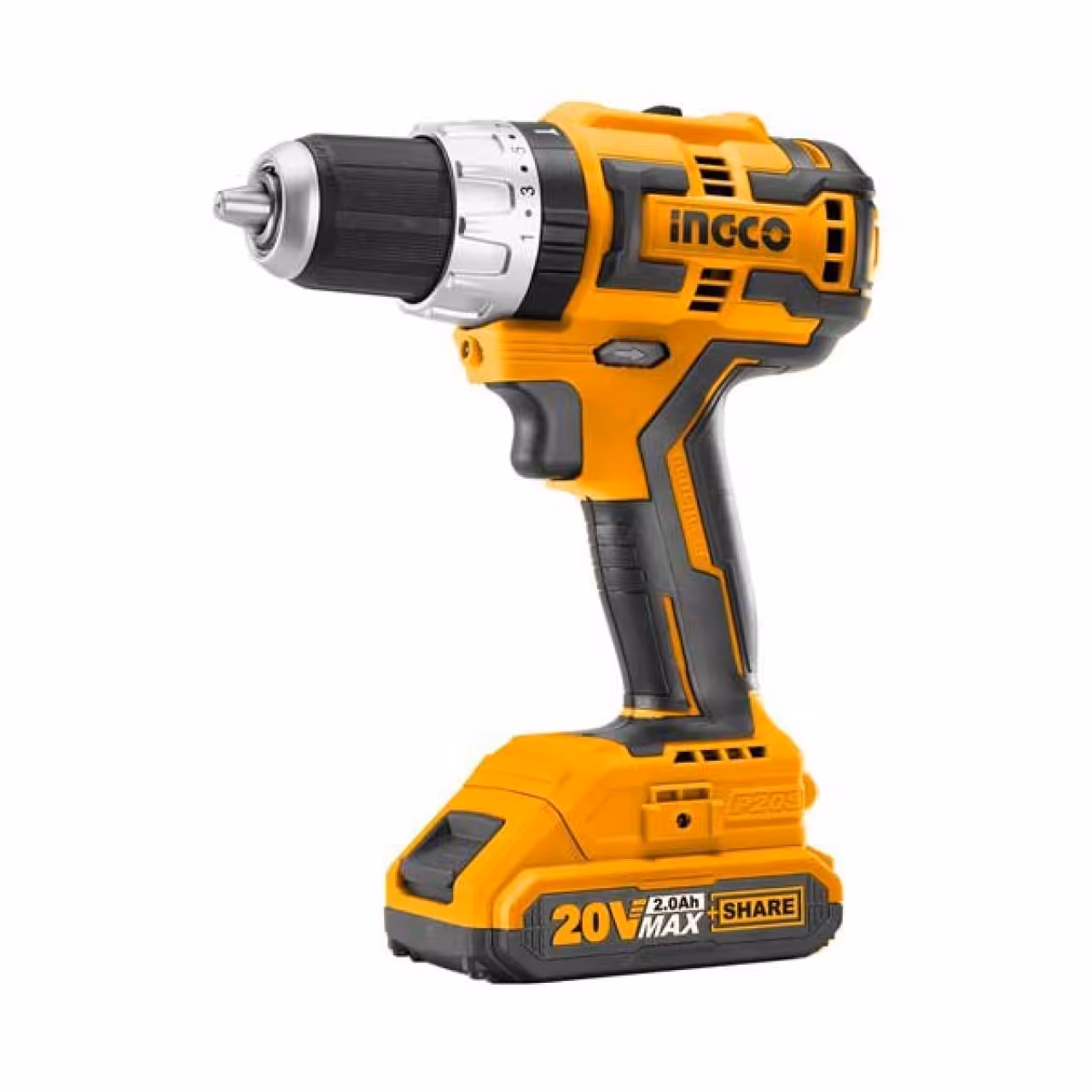 دریل پیچ گوشتی چکشی شارژی براشلس 20 ولت اینکو مدل CIDLI20608