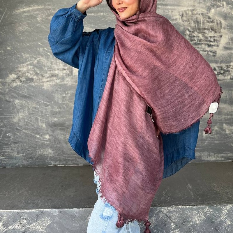 شال نخی سنگشور منگوله دار 3کد 71188