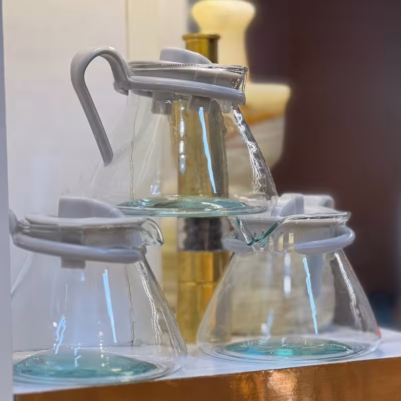 قوری پیرکس مخصوص دم کردن زعفران بسیار شیک و با قیمت عالی