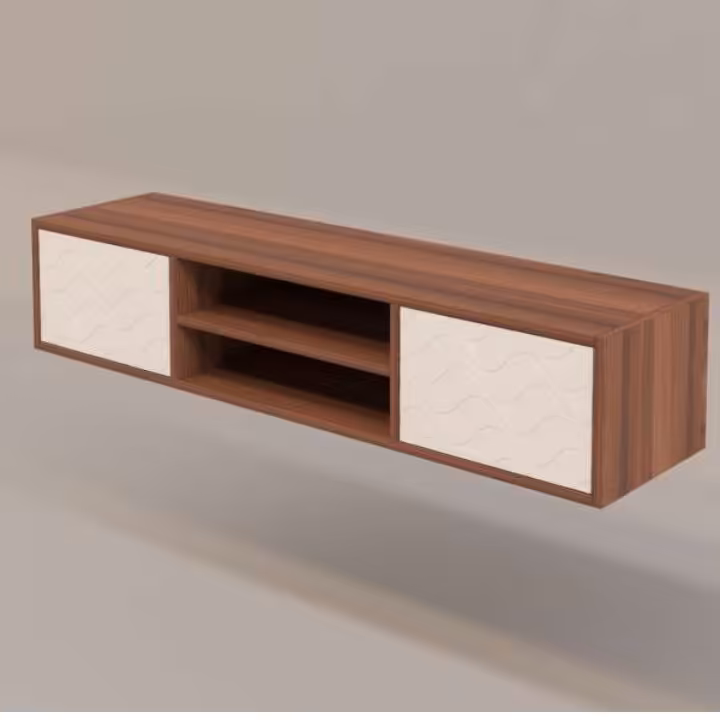 میز تلویزیون دیواری دو کشو