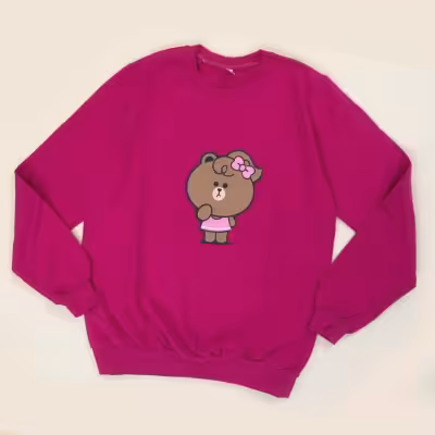 بلوز دورس زنانه طرح خرس پاپیون دار