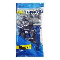 ژیلت پنج لبه لرد LORD بسته 4 عددی صابوندار  (آرایشی بهداشتی افلاک)