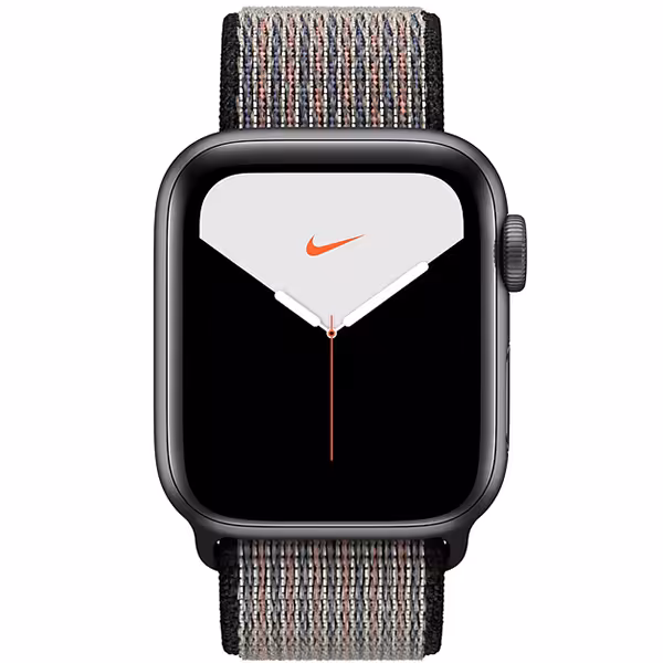 سری 5 نایکی مردانه Space Gray Aluminum Case with Royal Pulse/Lava Glow Nike Sport Loop - Hiapple.ir