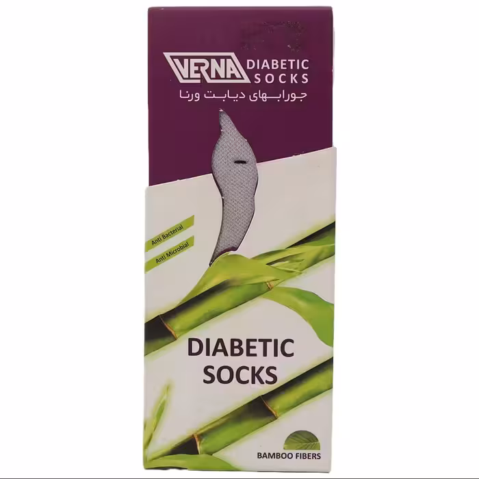 جوراب دیابت بامبو ورنا(رنگ طوسی)