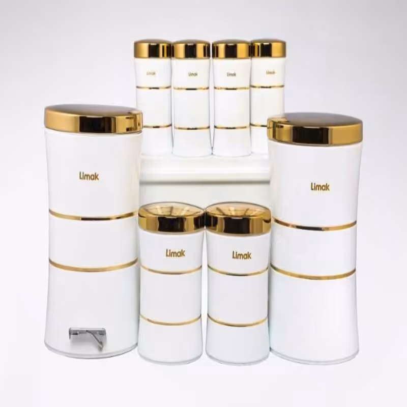 سرویس آشپزخانه (اورانوس)سفید درب طلایی