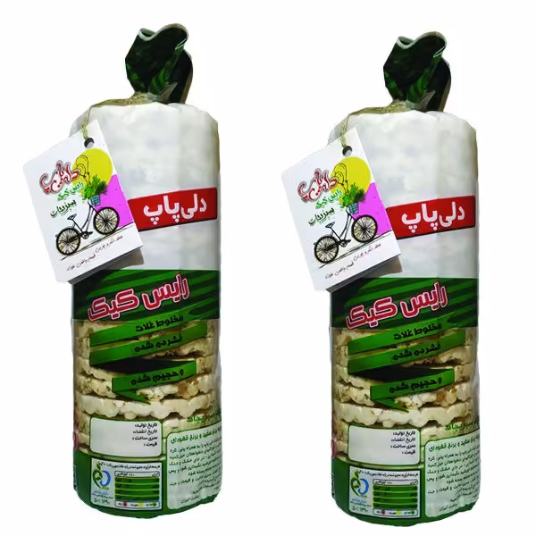رایس کیک سبزیجات بدون شکر دلی پاپ - 110 گرم بسته 2 عددی

