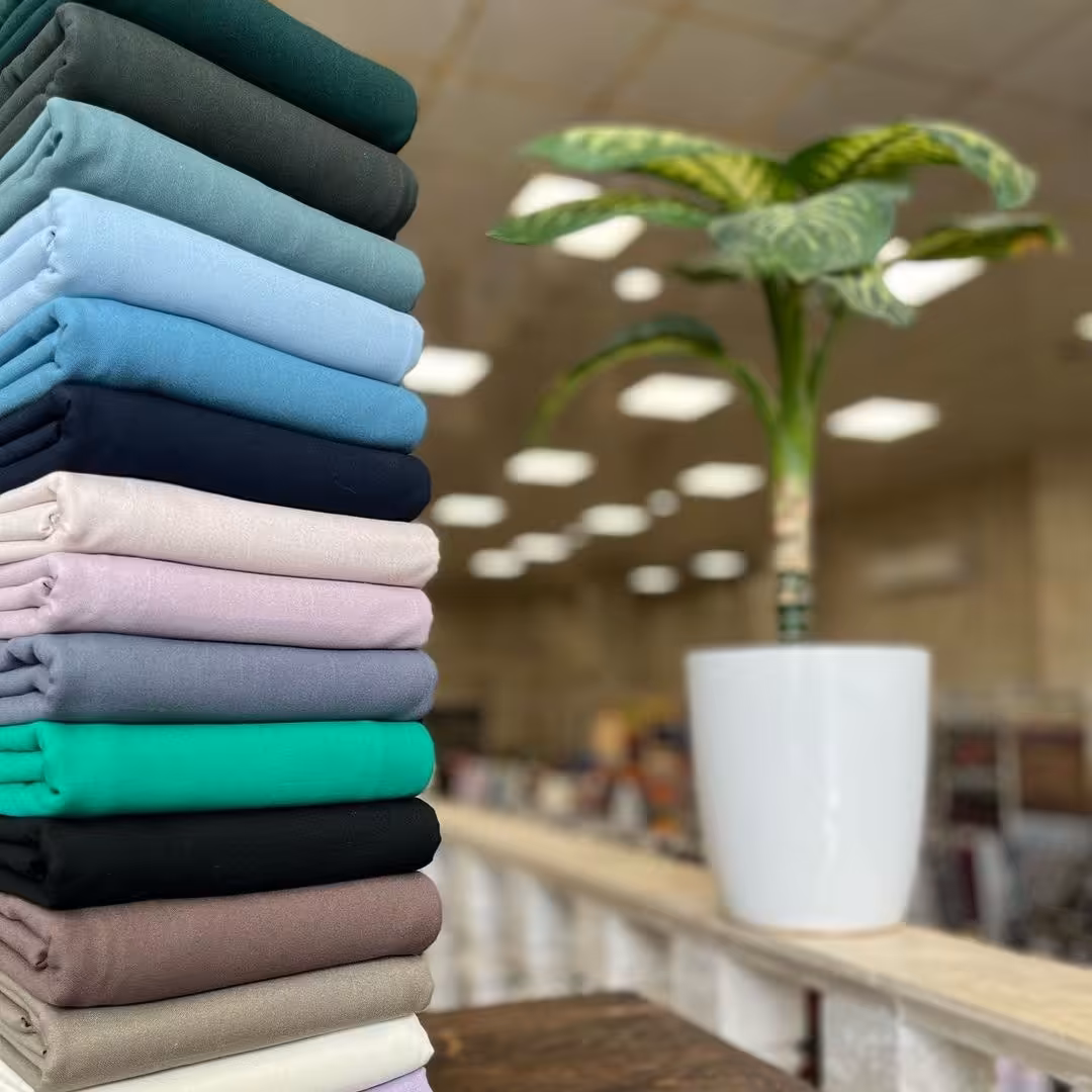 پارچه شانتون نخ تایوان مخصوص مانتو تونیک شومیز و مانتو تابستانه