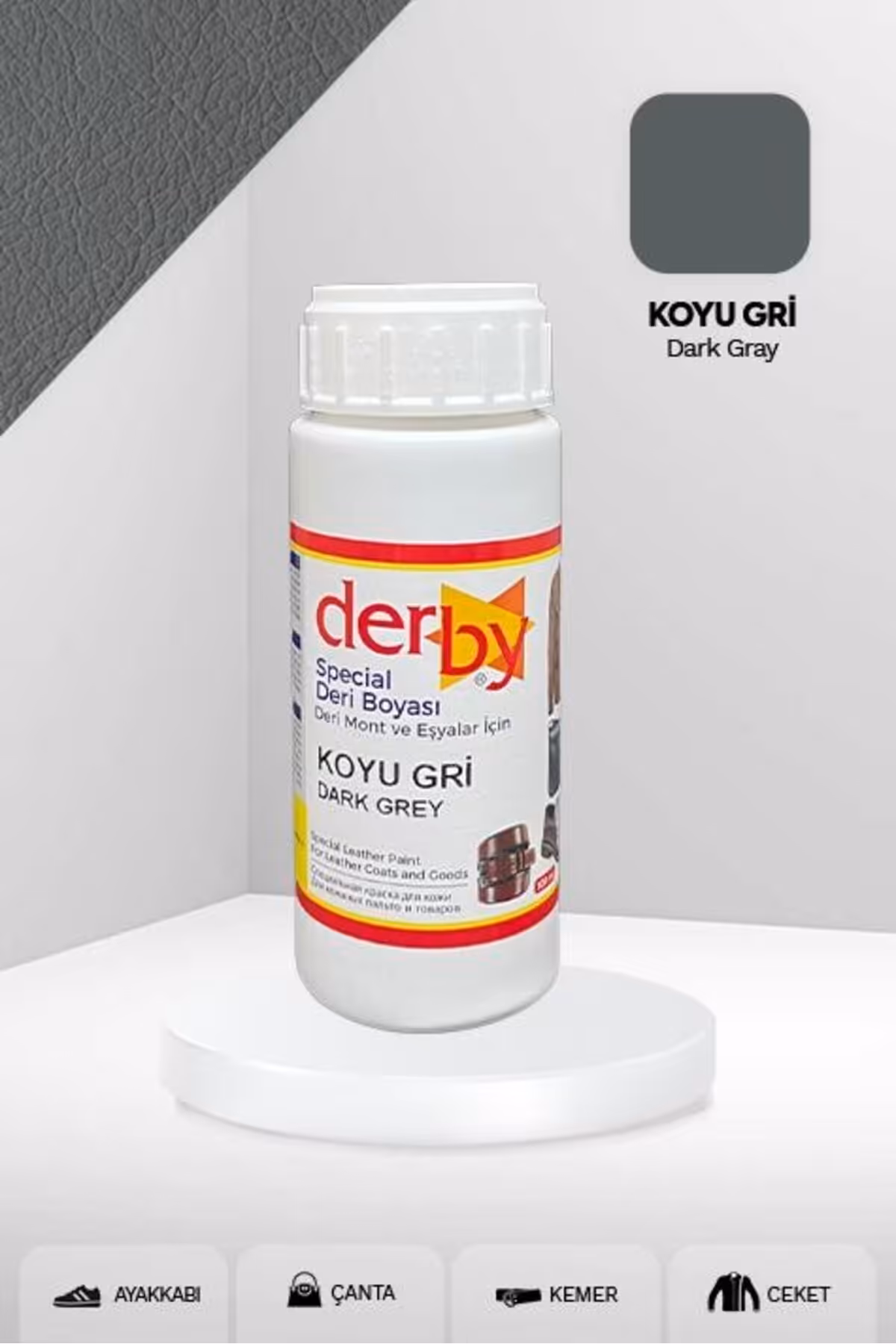 مراقبت کفش خاکستری پوشش رنگ روتوش شدید برای وسایل چرمی 100 میل رنگهای کارتلا Derby