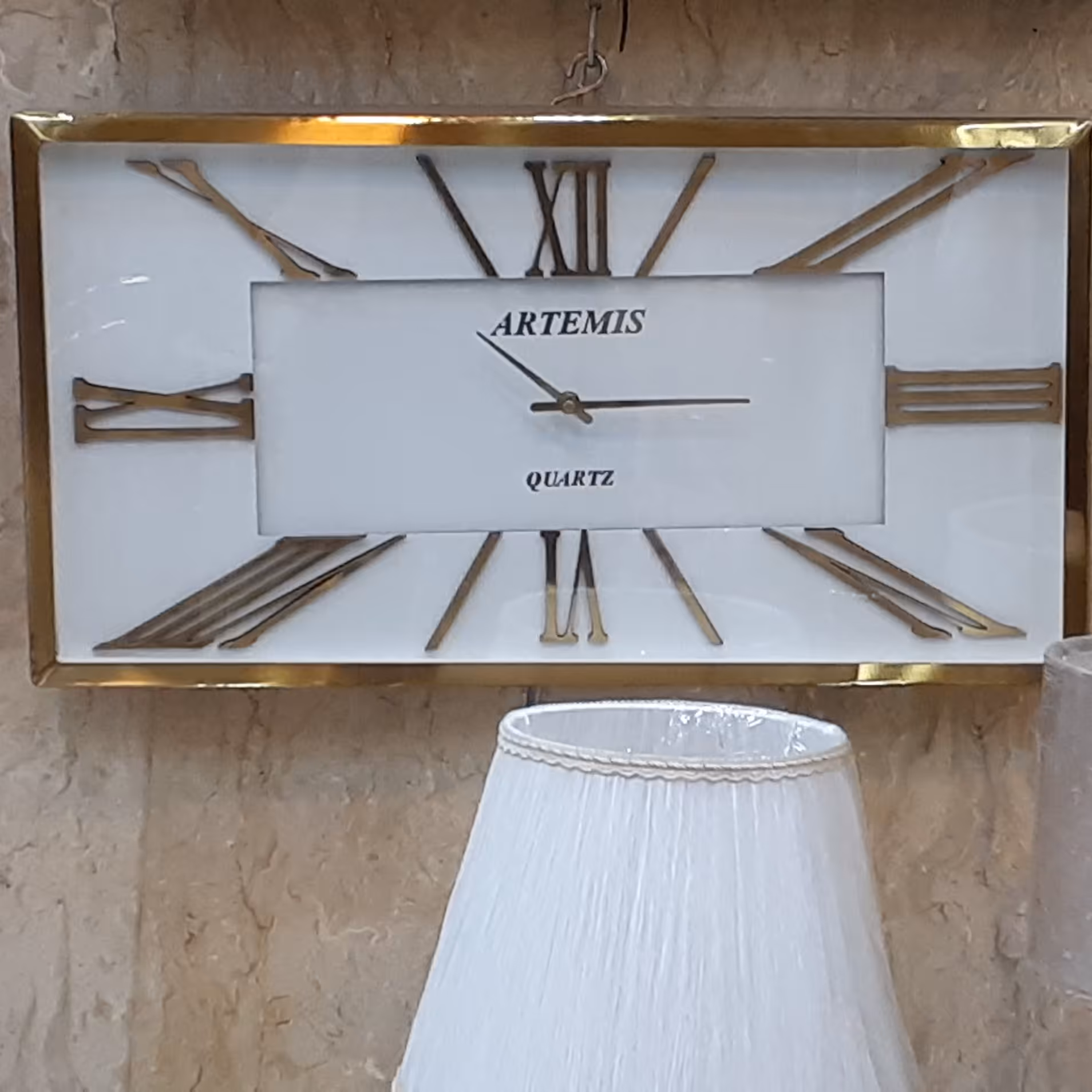 ساعت دیواری فلزی خاص (مستطیل ) (طرح ویژه)