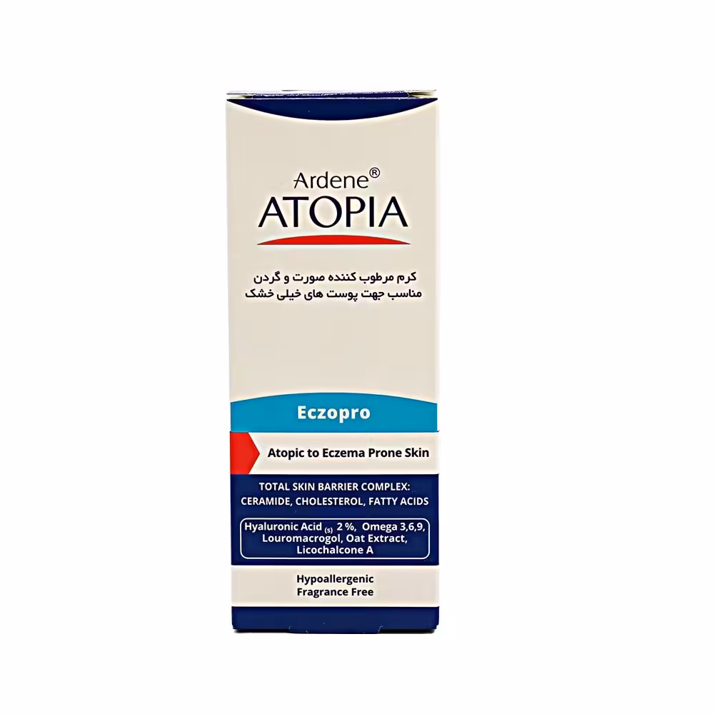 کرم مرطوب کننده صورت و گردن مناسب جهت پوست های خیلی خشک آتروپیا آردن 50 میل