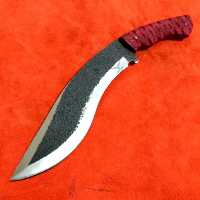 چاقوی زنجان چاقوزنجان چاقو شکاری زنجان فولاد فنر آبدیده جنس تیغه فنر ماشین لندروورطول کل 36سانت باغلاف سازنده بیات