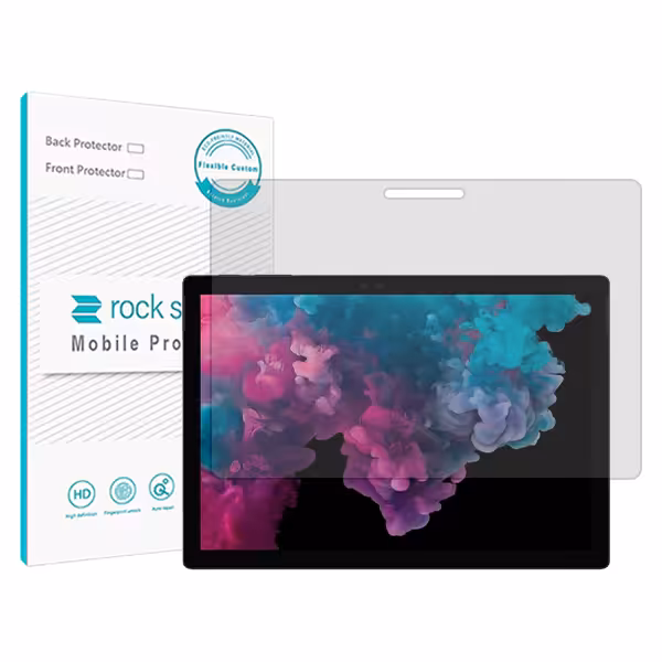 گلس تبلت مایکروسافت Surface Pro 6 مدل نانو هیدروژل شفاف برند راک اسپیس کد 10330XL