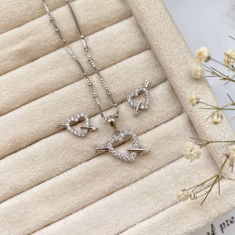 نیمست وارداتی نقره  قلب