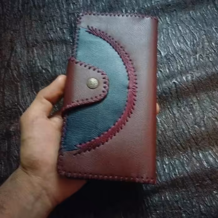 کیف پول چرم دستدوز کد24 20