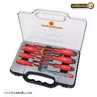 ست پیچ گوشتی عایق برق فشار قوی جانزوی 7 عددی مدل DV14PP07S